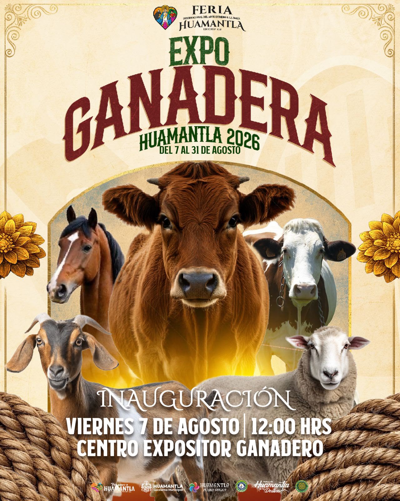 Expo Ganadera Huamantla 2026 reunirá durante agosto al campo, la gastronomía y la tradición